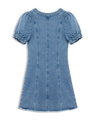 habitual denim dress Kids Girls' Short Sleeved - Big Kid The removable belt lets you cinch and shape as you please—dress it up or keep it casual depending on your vibe Habitual Girl's Tie-Shoulder Fit &