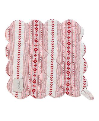 Villa Stripe Oven Mitt and Pot Holder Set of 2