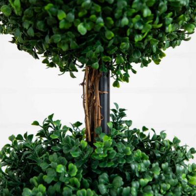 4' Artificial Triple Ball Boxwood Topiary Tree (Indoor/Outdoor)