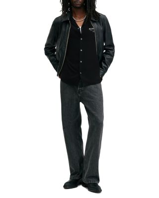 Underground Regular Fit Graphic Logo Button Front Shirt