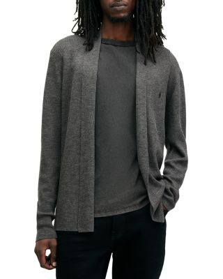 ALLSAINTS - Mode Regular Fit Merino Wool Open Cardigan Sweater