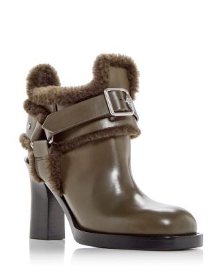 Burberry - Women's Cosy Mini Stirrup Shearling Booties