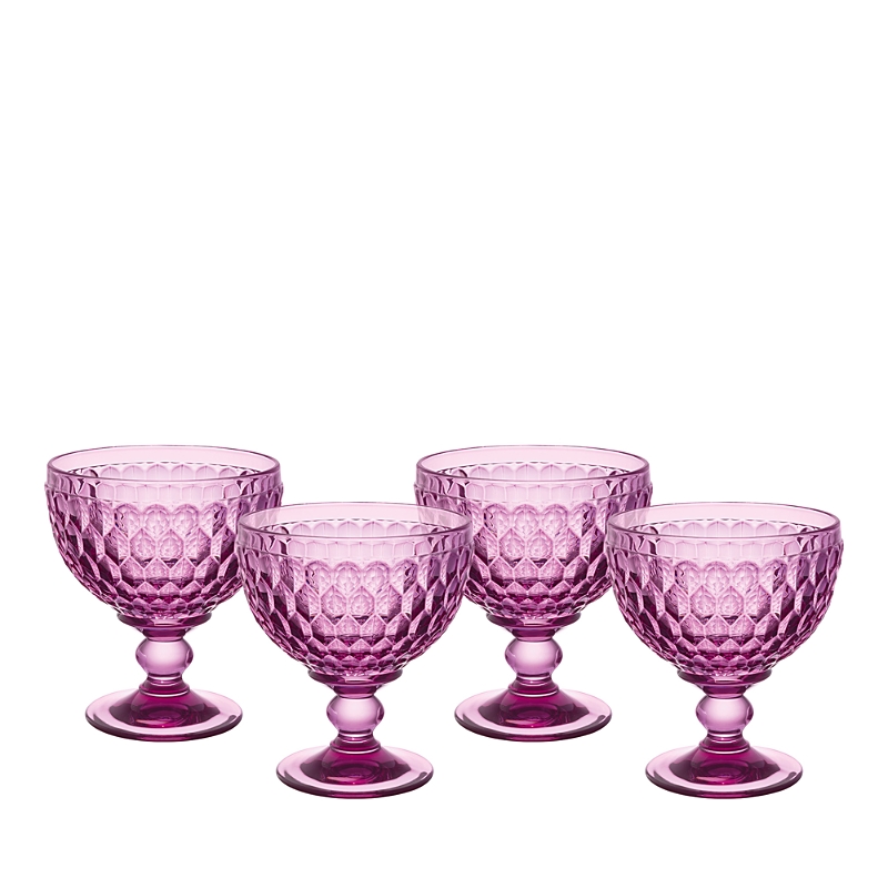 Villeroy & Boch Boston Champagne/dessert Bowls, Set Of 4 In Purple