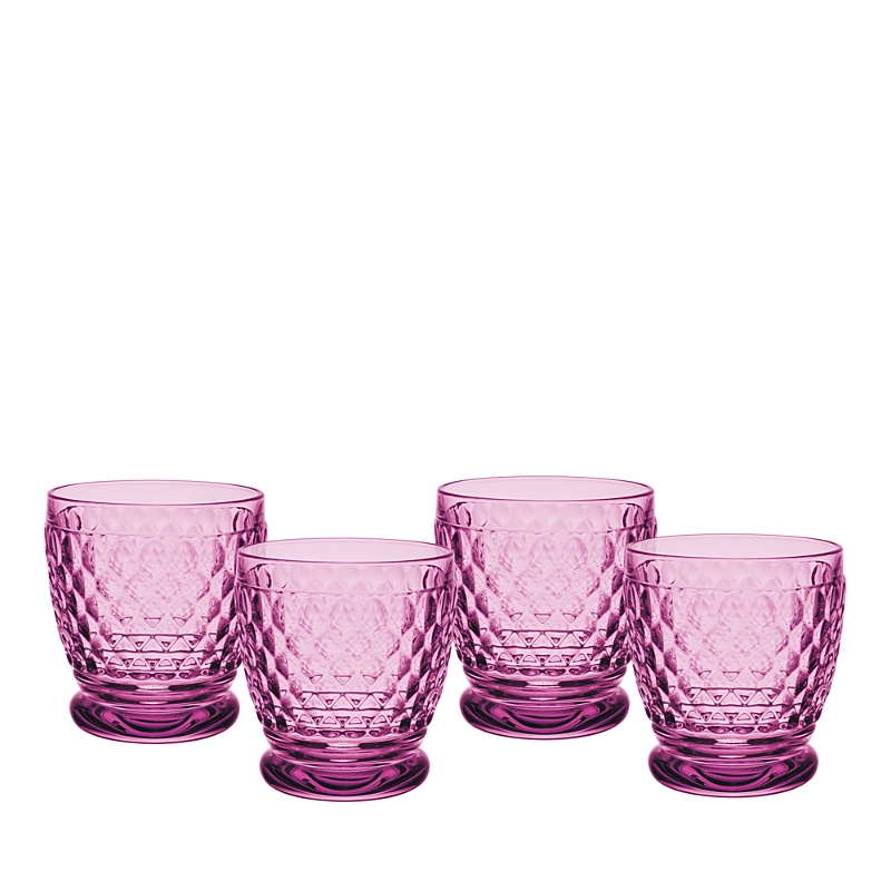 Villeroy & Boch Boston Double Old Fashioned Glasses, Set Of 4 In Orange