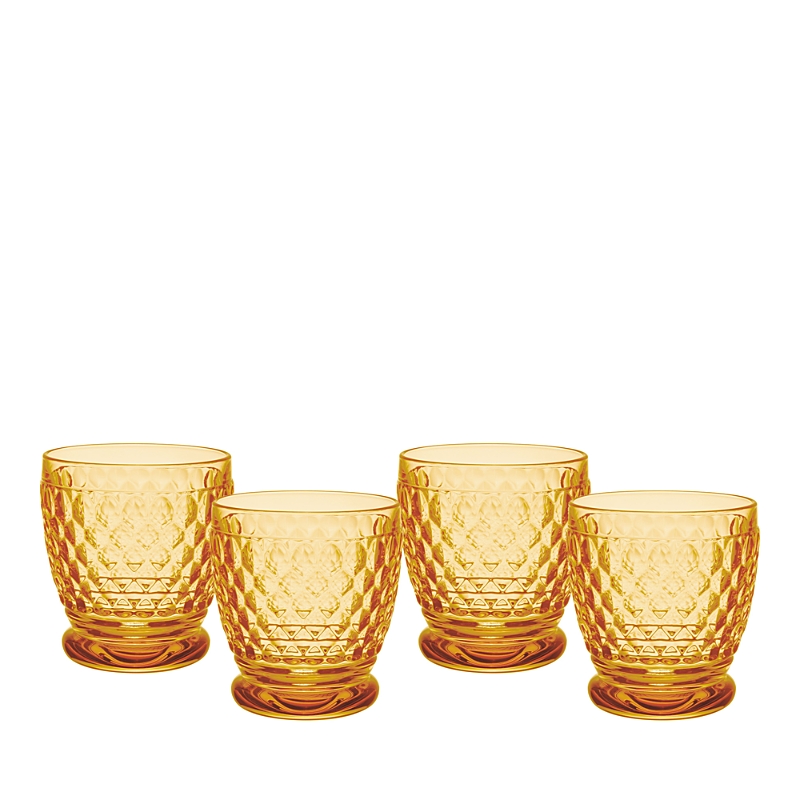 Villeroy & Boch Boston Double Old Fashioned Glasses, Set Of 4 In Purple