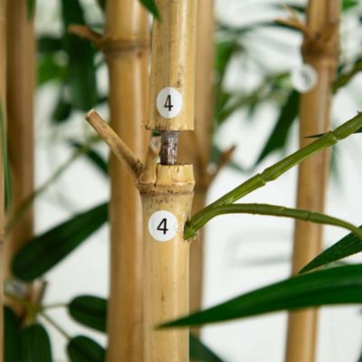 12' Artificial Bamboo Tree with Real Bamboo Trunks