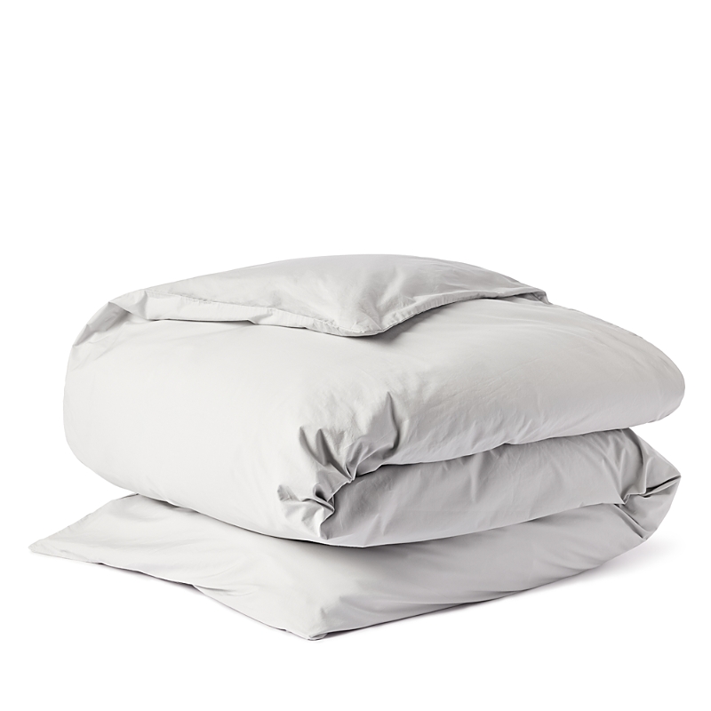 Coyuchi Cotton Percale Duvet Cover, Twin In Seal