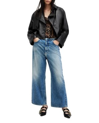 Hendry Leather Cropped Trench Coat