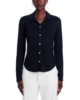 Button Front Knit Top