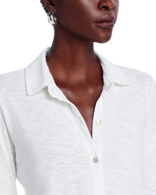 Button Front Knit Top