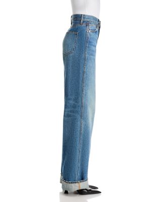Taylor High Rise Wide Leg Jeans in Rebel Stone