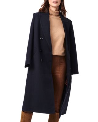 Bernardo - Double Breasted Twill Textured Coat