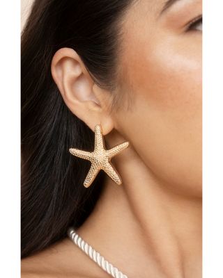 Statement Starfish Large Stud Earrings