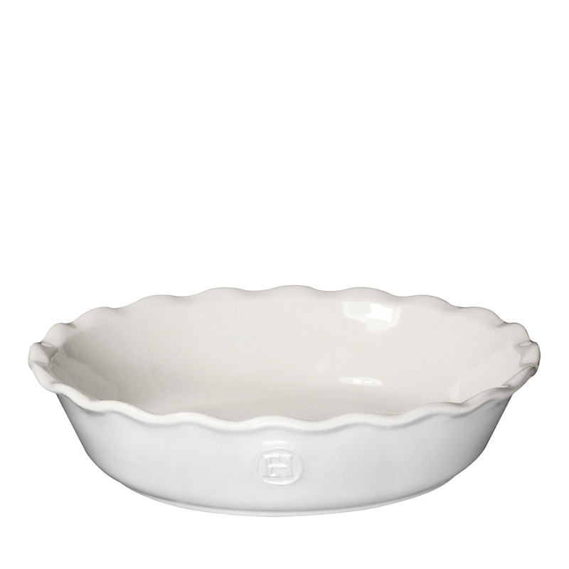 Emile Henry 9 Pie Dish In White