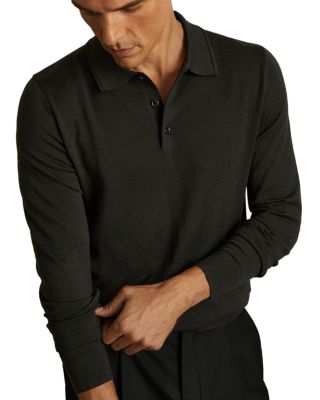 REISS - Trafford Long Sleeve Polo Sweater