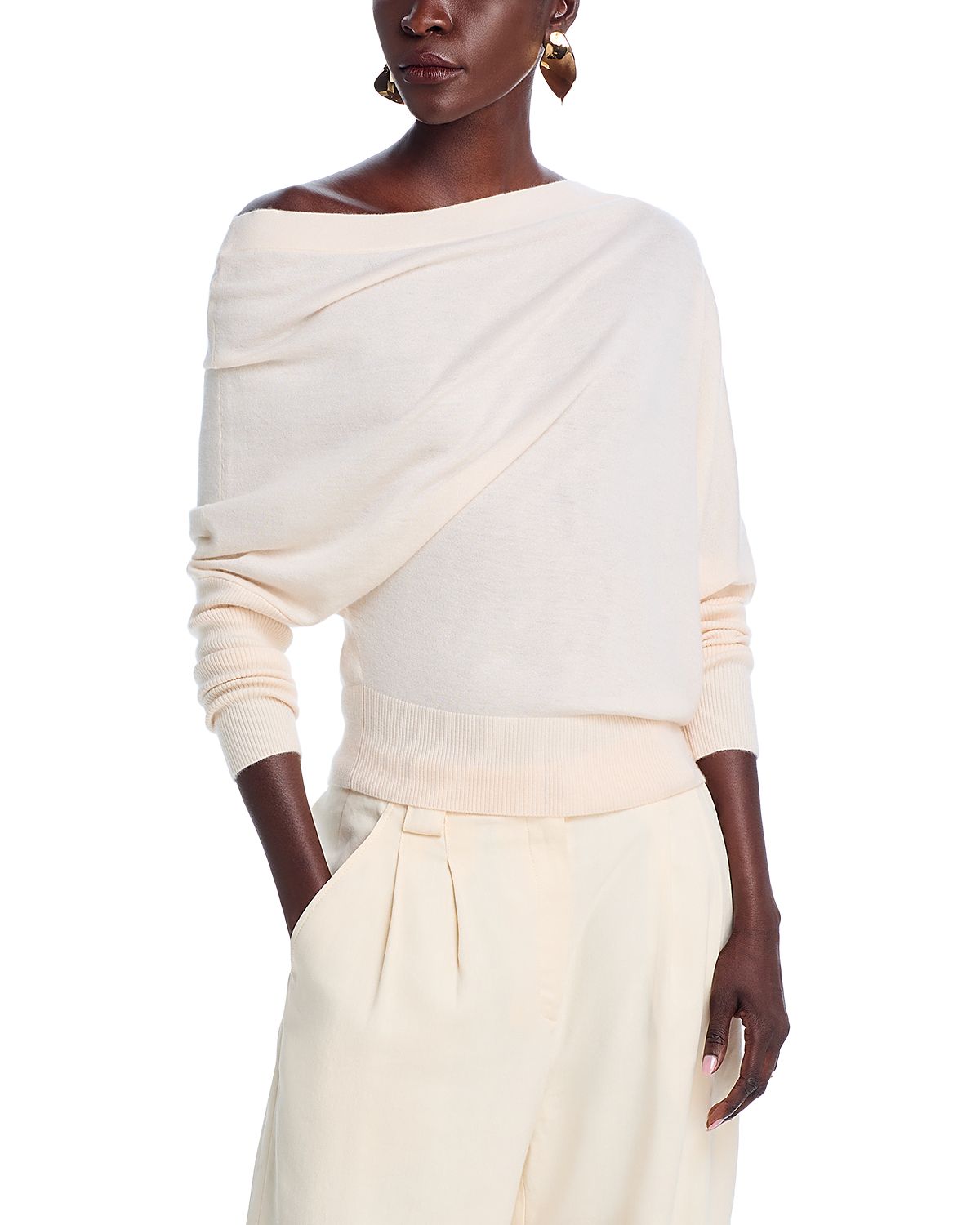 Altuzarra Grainge Cashmere Open Neck Sweater