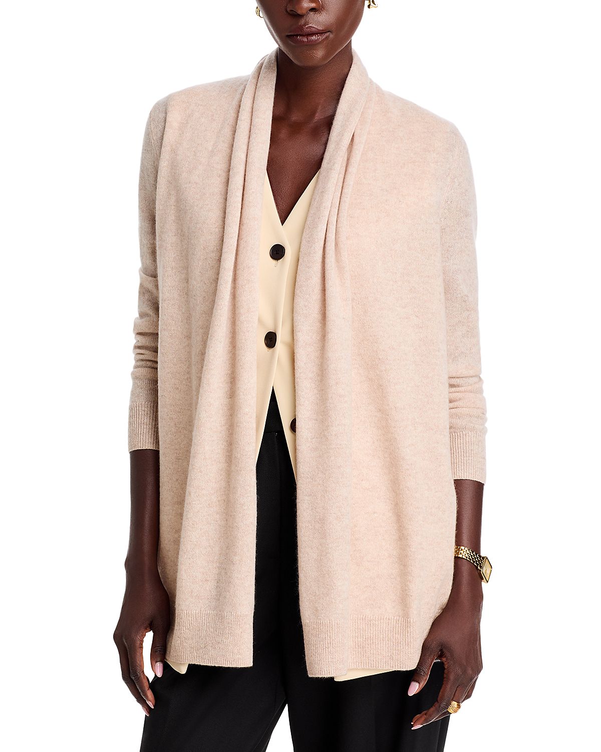 C by Bloomingdale's Cashmere Open-Front Cardigan - Exclusive