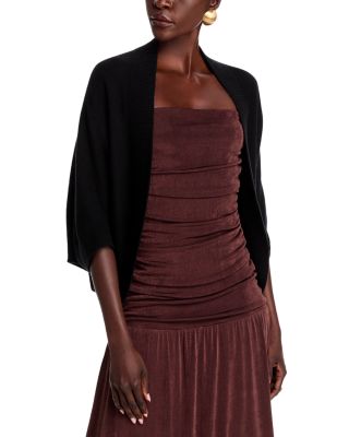 C by Bloomingdale's Cashmere Black Draped Front Cardigan Women's size high quality M