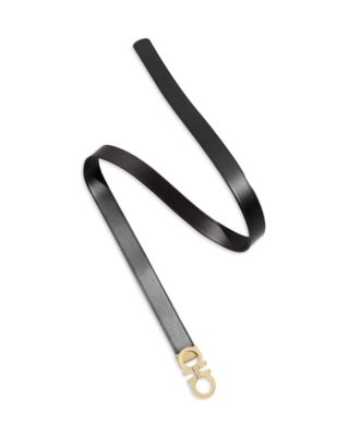 Men's Double Gancini Reversible Smooth Leather Belt