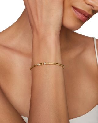  Cable Collectibles Buckle Bracelet in 18K Yellow Gold