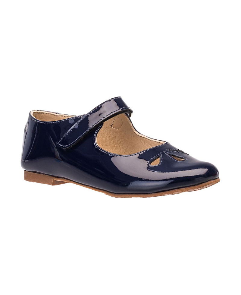 Elephantito Girl's Rosie Mary Jane Leather Shoes, Baby/toddler/kids In Patent Blue