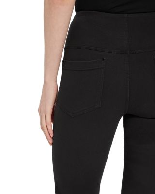 High Rise Ankle Baby Bootcut Jeans in Black