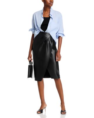 The Melania Faux Leather Skirt