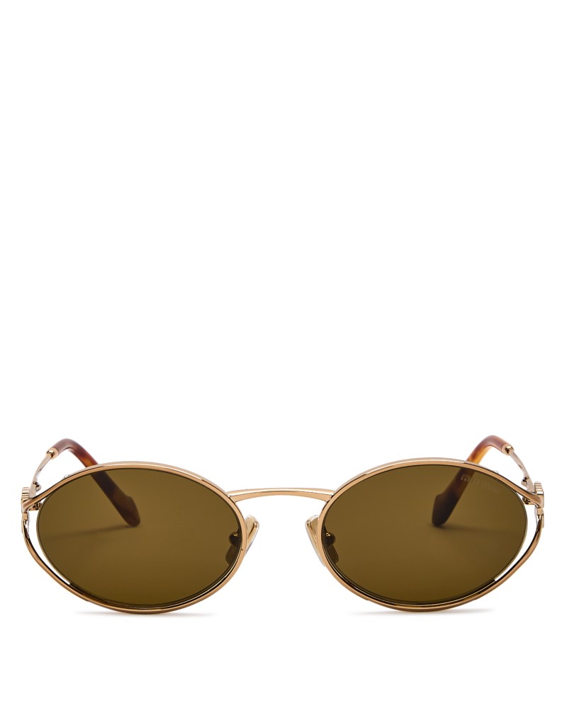 Miu Miu Metal Oval Sunglasses, 54mm by Bloomingdale's