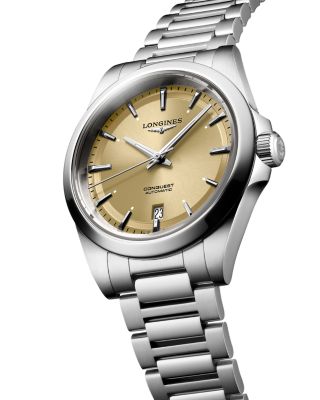 Conquest Sunray Champagne Watch, 38mm