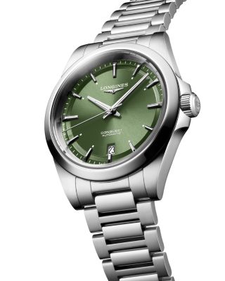 Conquest Sunray Green Watch, 38mm
