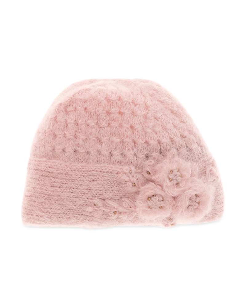 French Knot Mae Mohair Blend Cloche In Pink