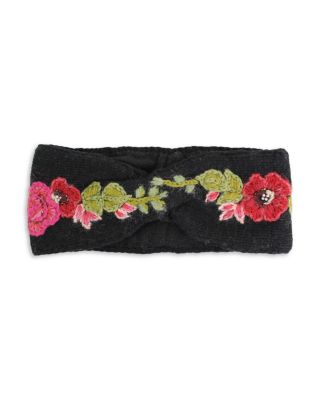 French Knot - Flower Crown Knitted Wool Headband