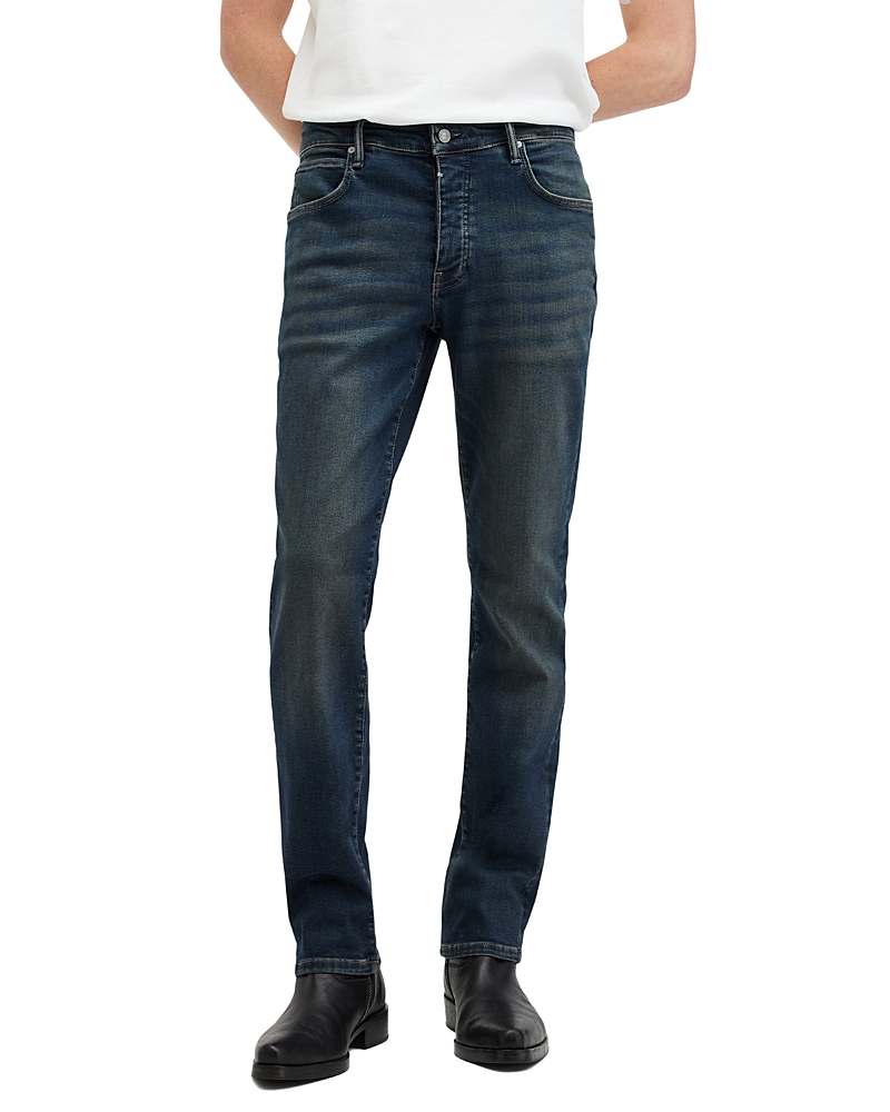 Allsaints Sid Skinny Fit Denim Jeans In Indigo Blue