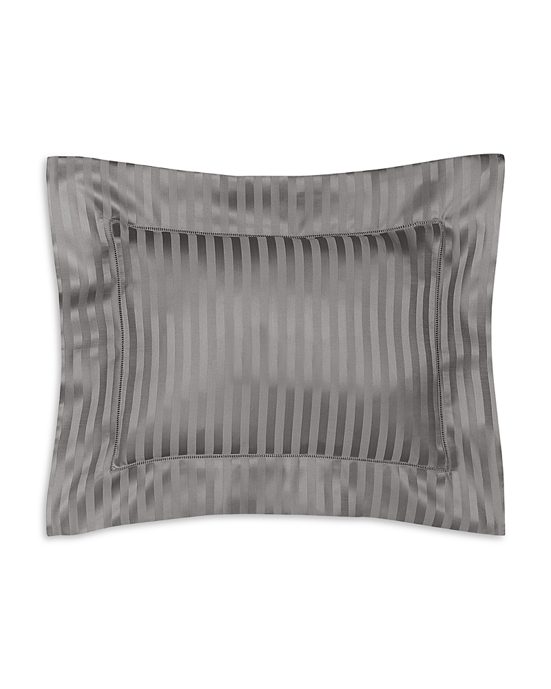Pratesi Raso Rigato Boudoir Sham In Charcoal