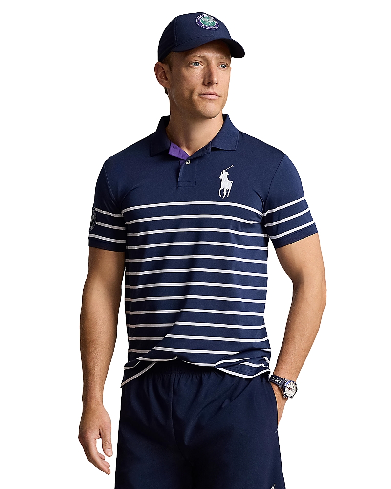 Polo Ralph Lauren Custom Slim Fit Striped Polo Shirt