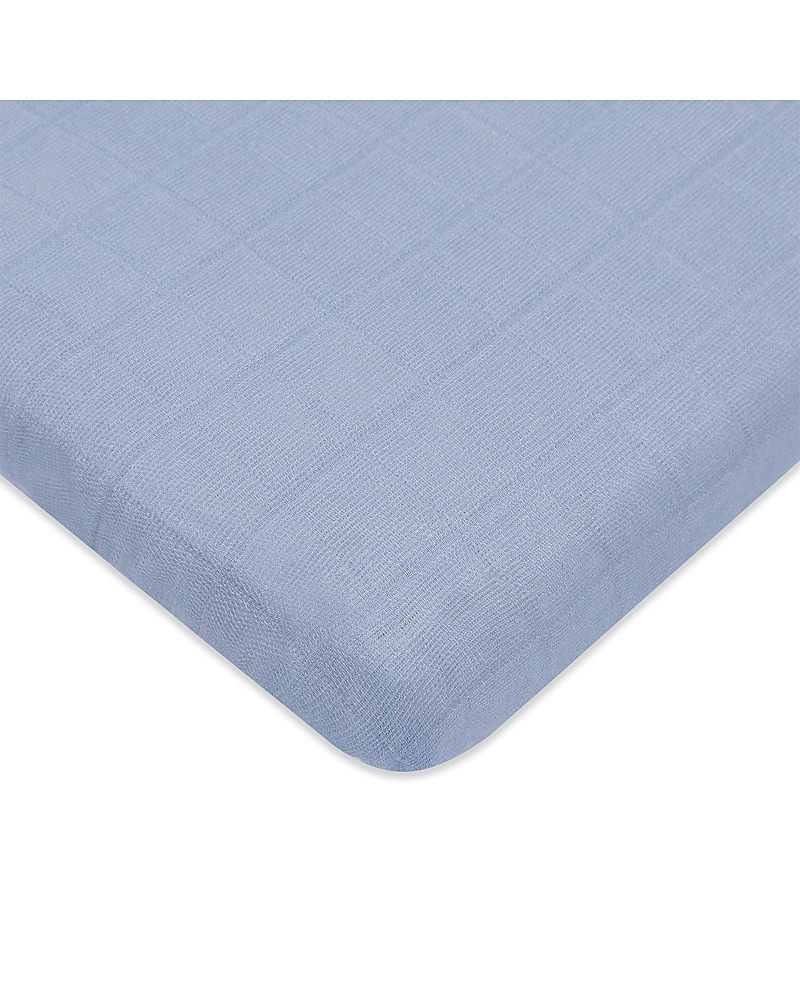 Babyletto All Stages Midi Crib Sheet in Gots Certified Organic Muslin Cotton