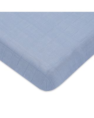 Mini Crib Sheet in GOTS Certified Organic Muslin Cotton