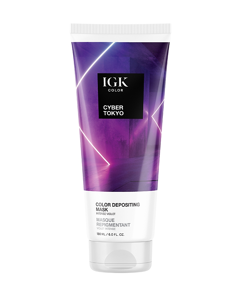 Igk Hair Color Depositing Mask 6 Oz. In Tanzanite - Cyber Tokyo