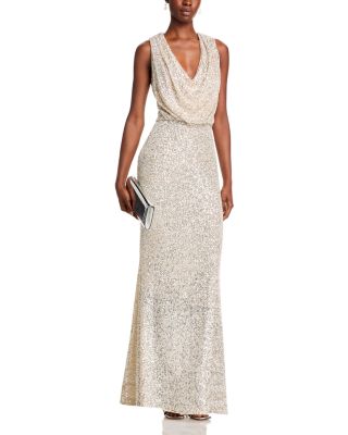 Halter Sequin Gown