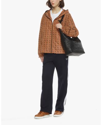 Large Aren Maxi Monogram Leather Shoulder Bag