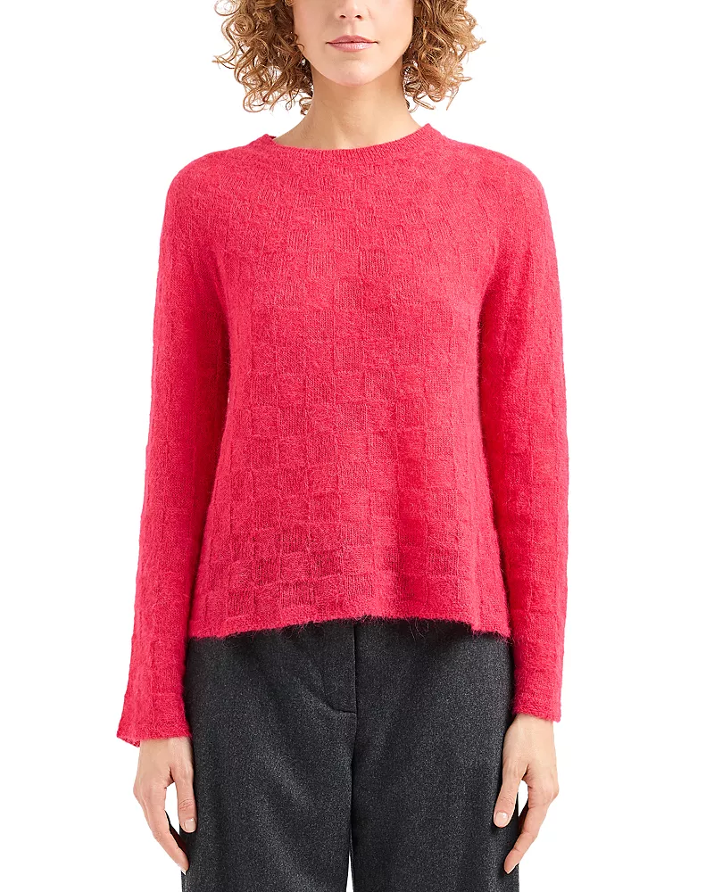 Emporio Armani Jacquard Check Sweater