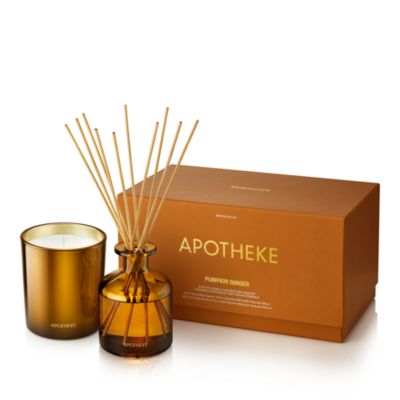 APOTHEKE - Pumpkin Ginger Classic Candle 10.5 oz. & Reed Diffuser 6.7 oz. Set - Exclusive