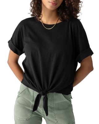 All Day Tie Front Tee