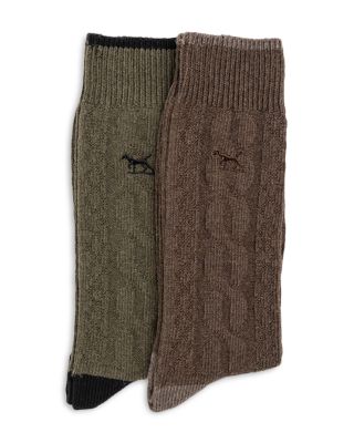 Dunedin Cable Knit Socks, Pack of 2