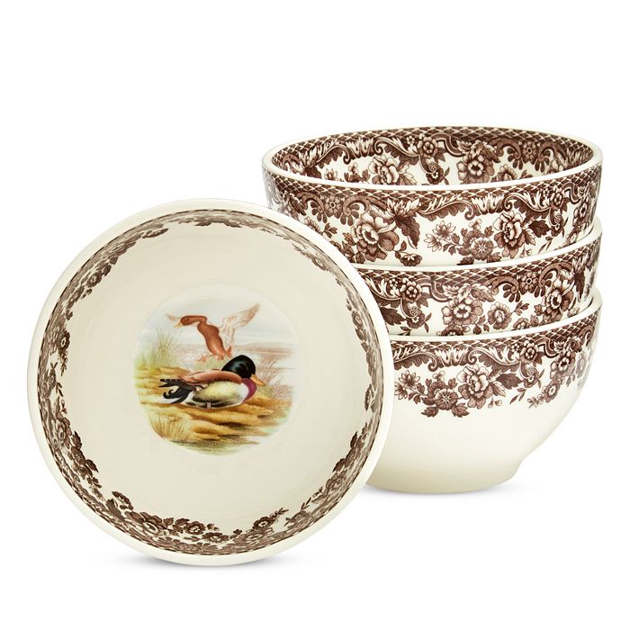 Spode Bleu Italienne - Set De 4 Bols Dip 4.25 Pouces En Porcelaine