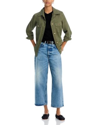 Rick High Rise Ankle Wide Leg Jeans in Alto Blue