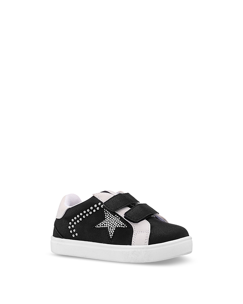 Nina Little Girls Zicky Fashion Sneaker In Black Shim