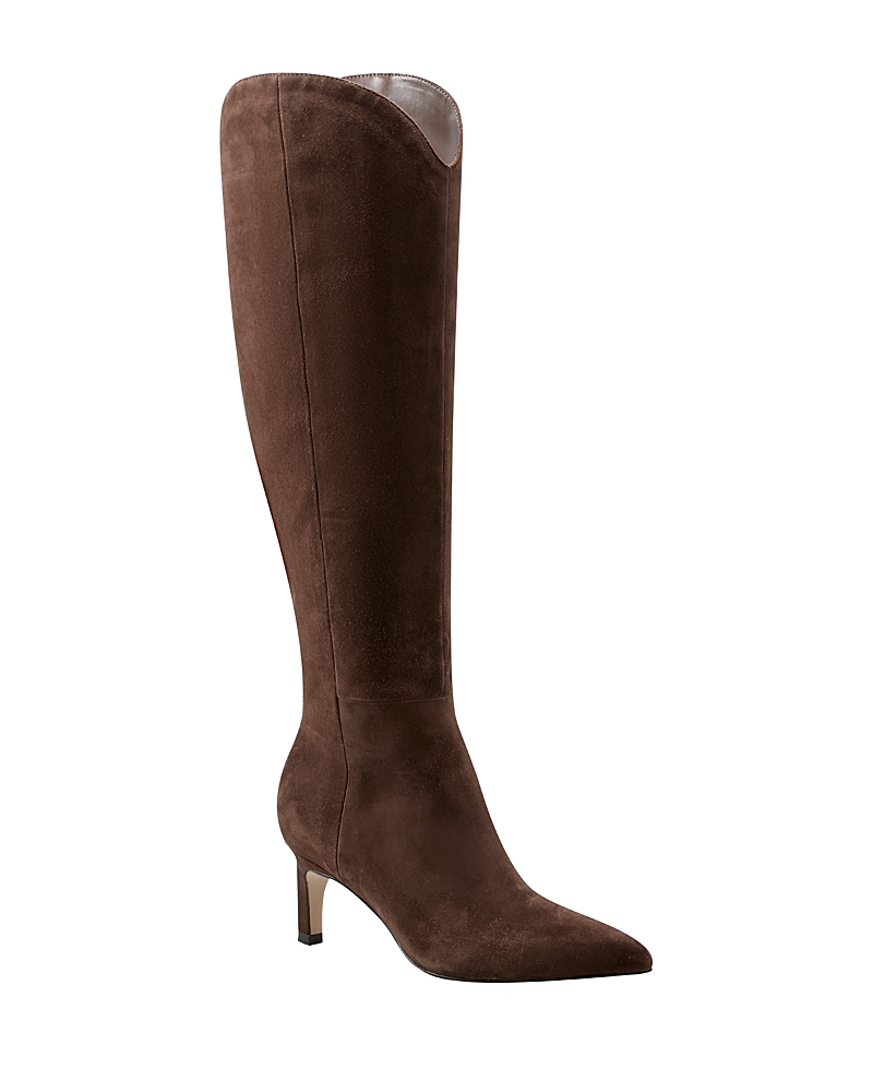 Marc Fisher Ltd. Women's Quinnie Pointed Toe Mid Heel Tall Boots
