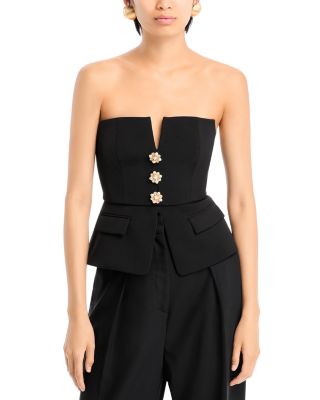 Strapless bustier with Pockets