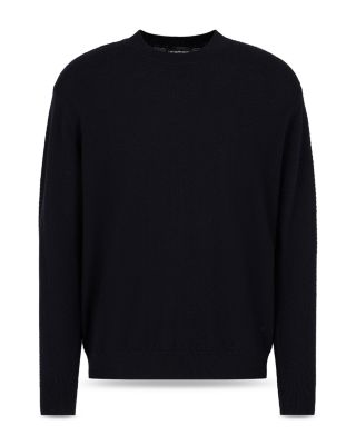 Virgin Wool Allover Jacquard Chevron Design Sweater